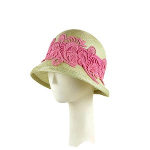 Mother of the Bride Hat, Wedding Hat, Summer Hat for Women, Cloche Hat, Womens Hat, Occasion Hat, Summer Cloche Hat, Ladies Straw Hat image 4