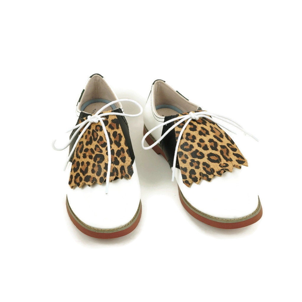 animal print golf shoes