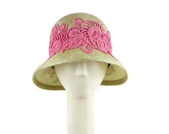 Mother of the Bride Hat, Wedding Hat, Summer Hat for Women, Cloche Hat, Womens Hat, Occasion Hat, Summer Cloche Hat, Ladies Straw Hat