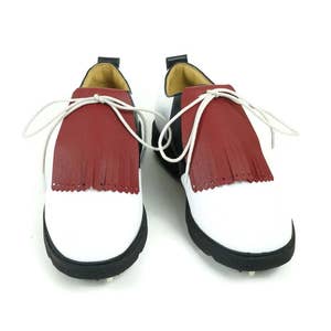 Dark Red Kilties for Mens Golf Shoes, Kiltie, Lindy Hop Swing Dance, Leather Tassels, Golf Gifts for Men, Golf Gift for Dad, Golf Stuff