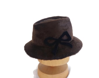 Brown Fedora for Women, Ladies Brown Hat