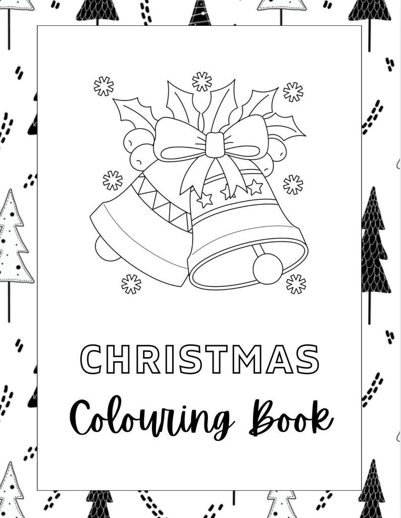 Christmas Coloring Book Etsy