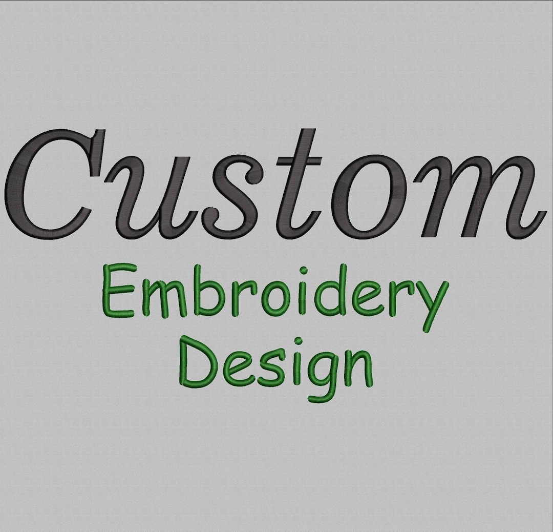 Custom Embroidery Design, Personalized Embroidery Machine Design ...