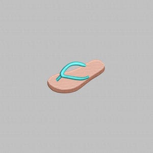 Flip Flops Embroidery Design, Mini Flip Flop Embroidery File, Summer Embroidery Design, Digital File, Instant download, 4 Sizes