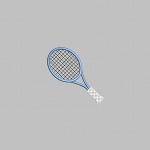 Tennis Racket embroidery Desig, Sport Machine Embroidery designs,  Mini Tennis Racket Design. Tennis embroidery, Instant download, 4 Sizes