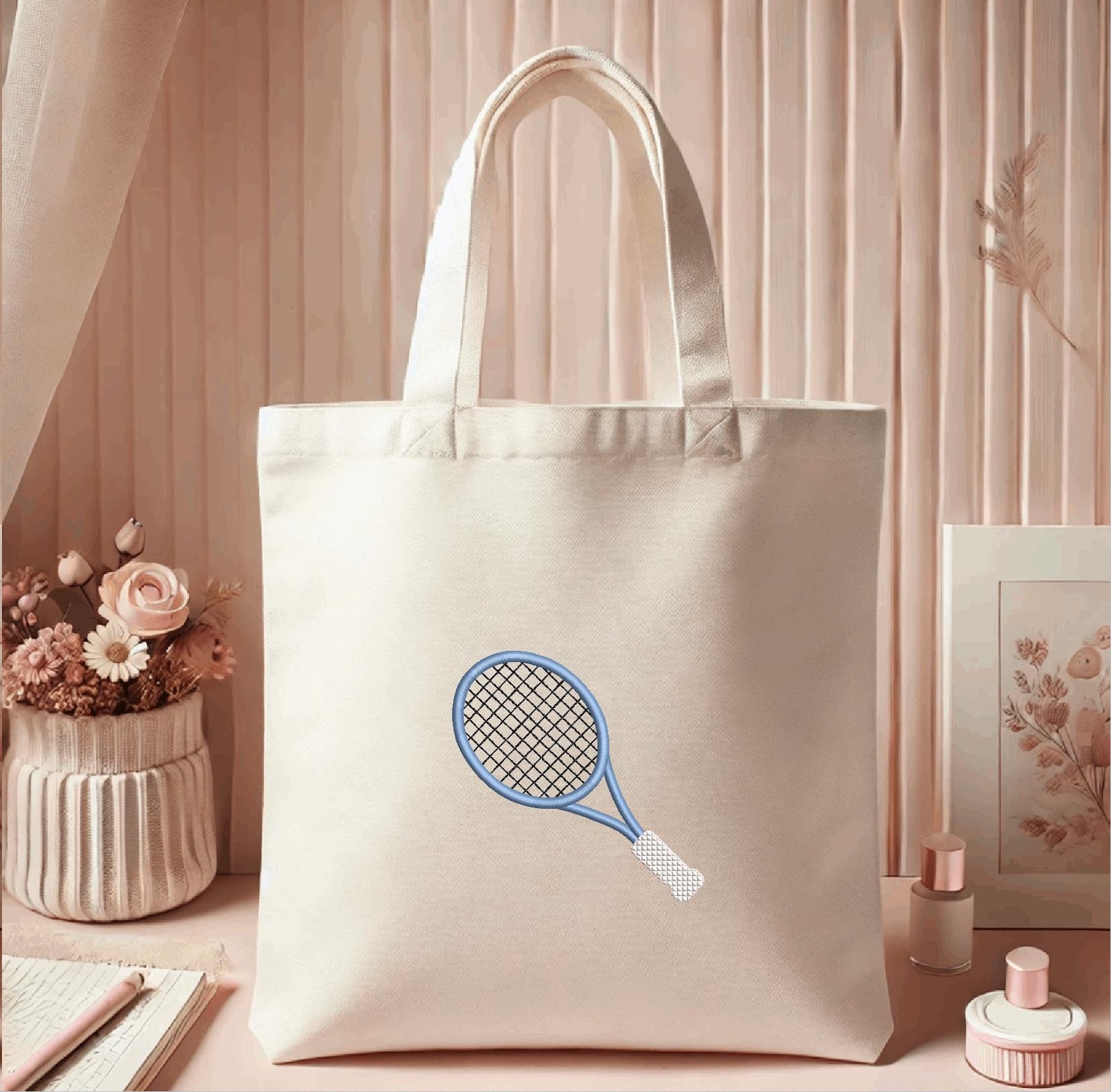Tennis Racket Embroidery Design: Sport Machine Embroidery (instant ...
