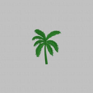 palm tree embroidery design, Tree machine embroidery files, embroidery pattern, Instant digital download, 4 Sizes
