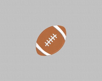 Mini Rugby Ball Embroidery Design: 4 Sizes (Digital File)