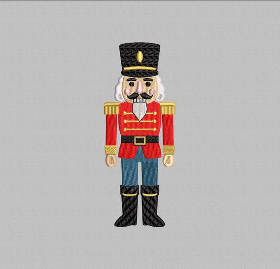 Nutcracker Embroidery Design, Nutcracker Soldiers Embroidery Patterns, Christmas Machine Embroidery, Nutcracker, Instant Download, 4 Sizes
