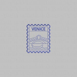 Venice Stamp Embroidery Design