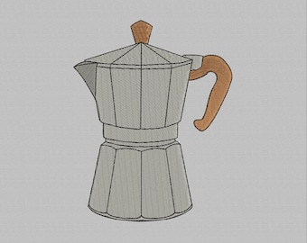 Italian Coffee Machine Embroidery design, coffee  Maker embroidery design espresso italian  design machine, instant download, 4 Sizes