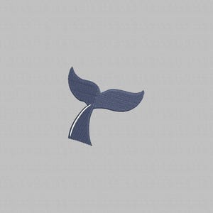 Whale Tail Machine Embroidery Design: Sea Ocean Animal Digital FIle (Instant Download)