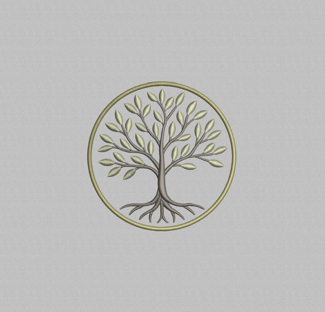 Tree of Life Embroidery Design, Machine Embroidery Pattern (digital ...