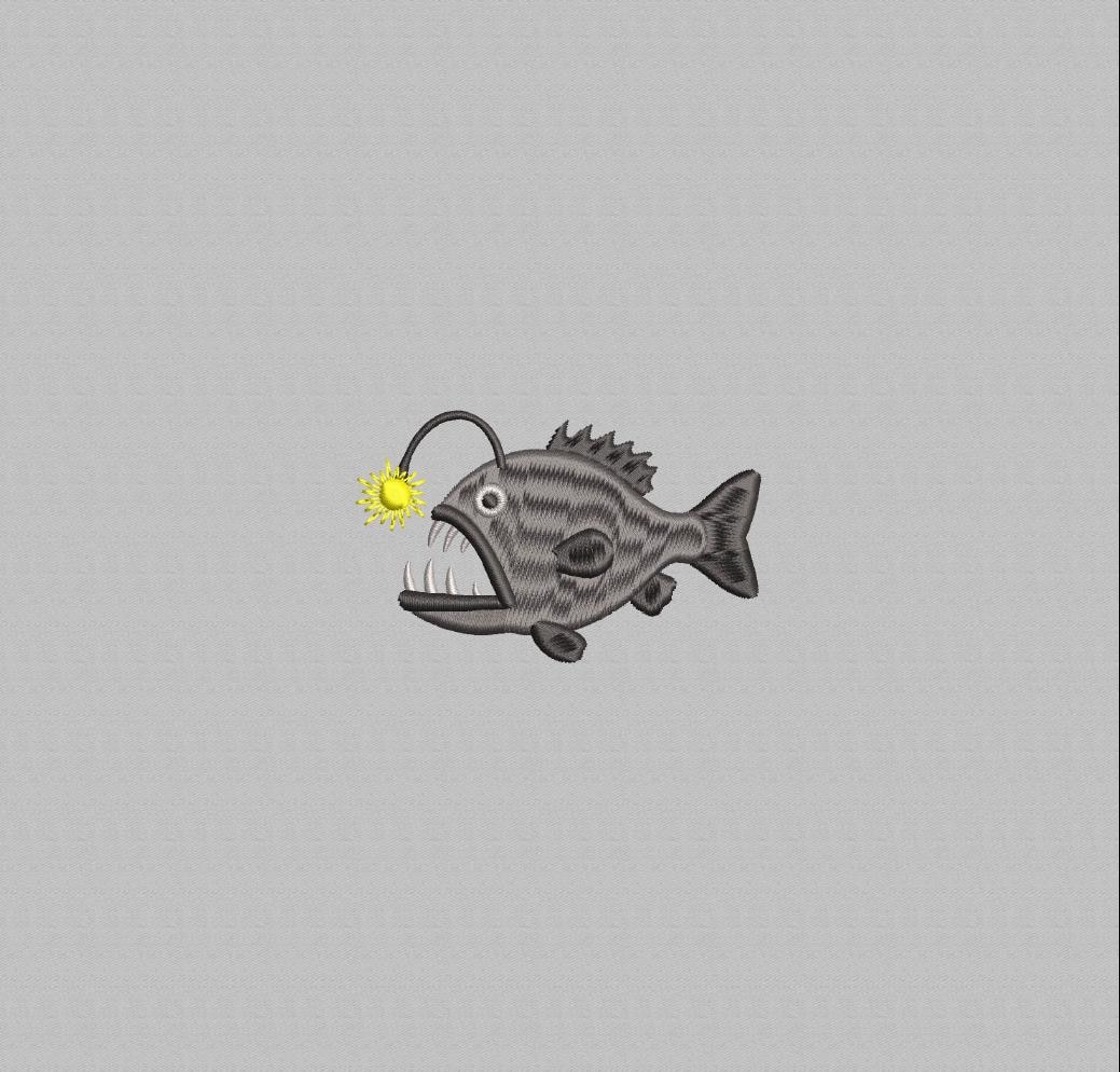 Lanterne Halloween Squelette Poisson - Avec LEDs Yeux, Orange, Plastique/métal, Neuve