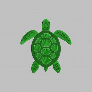 Sea turtle embroidery design, Turtle machine embroidery designs, Animal embroidery files, Ocean Sea Embroidery, Instant download, 4 Sizes