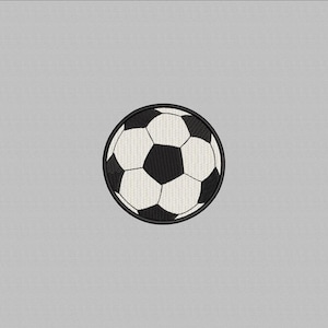 Fußball Stickdatei, Fußball Stickdatei. Mini Fußball Design, S. Sport Stickdatei, 4 Grössen
