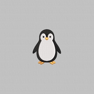 Mini Penguin Embroidery Design, Mini Penguin Machine File, Kid Embroidery, Animal Embroidery, Digital File, Intant download, 4 Sizes