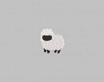 Sheep embroidery design, Mini animal embroidery designs, Sheep embroidery pattern, animal embroidery file, Instant digital download, 5 Sizes