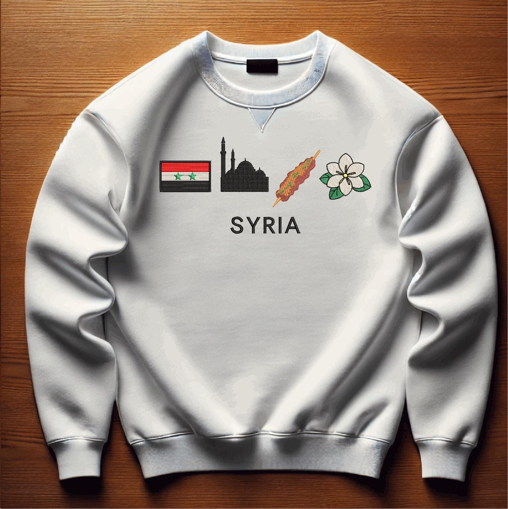 Kofta Machine Syria Flag, Kofta, Jasmine Machine Embroidery Design (digital File) - Etsy