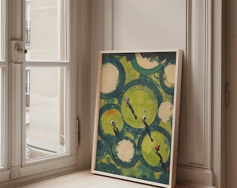 Vintage Golf Plakat, Golfdekor für Mannhöhle, Golfmalerei, Golfplakat, Kunstdruck auf dem Platz, Gemälde auf dem Platz, Gemälde auf dem Platz