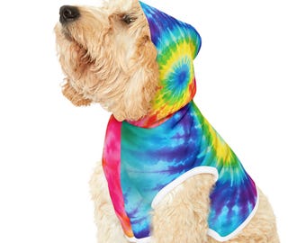 Tie Dye - Rainbow - 1 - Pet Hoodie