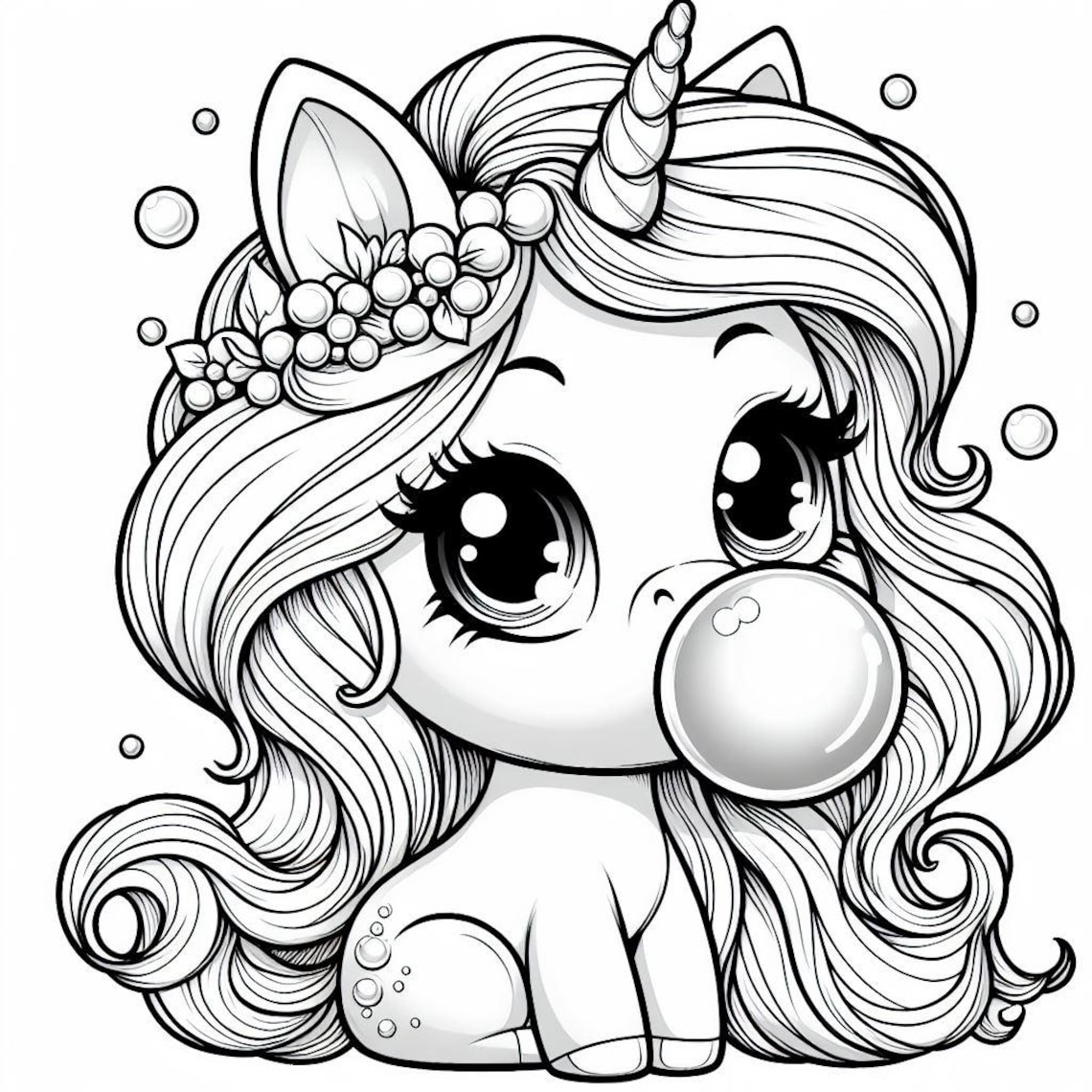 Enchanted Unicorns 15 Coloring Pages (5 Pages) Etsy