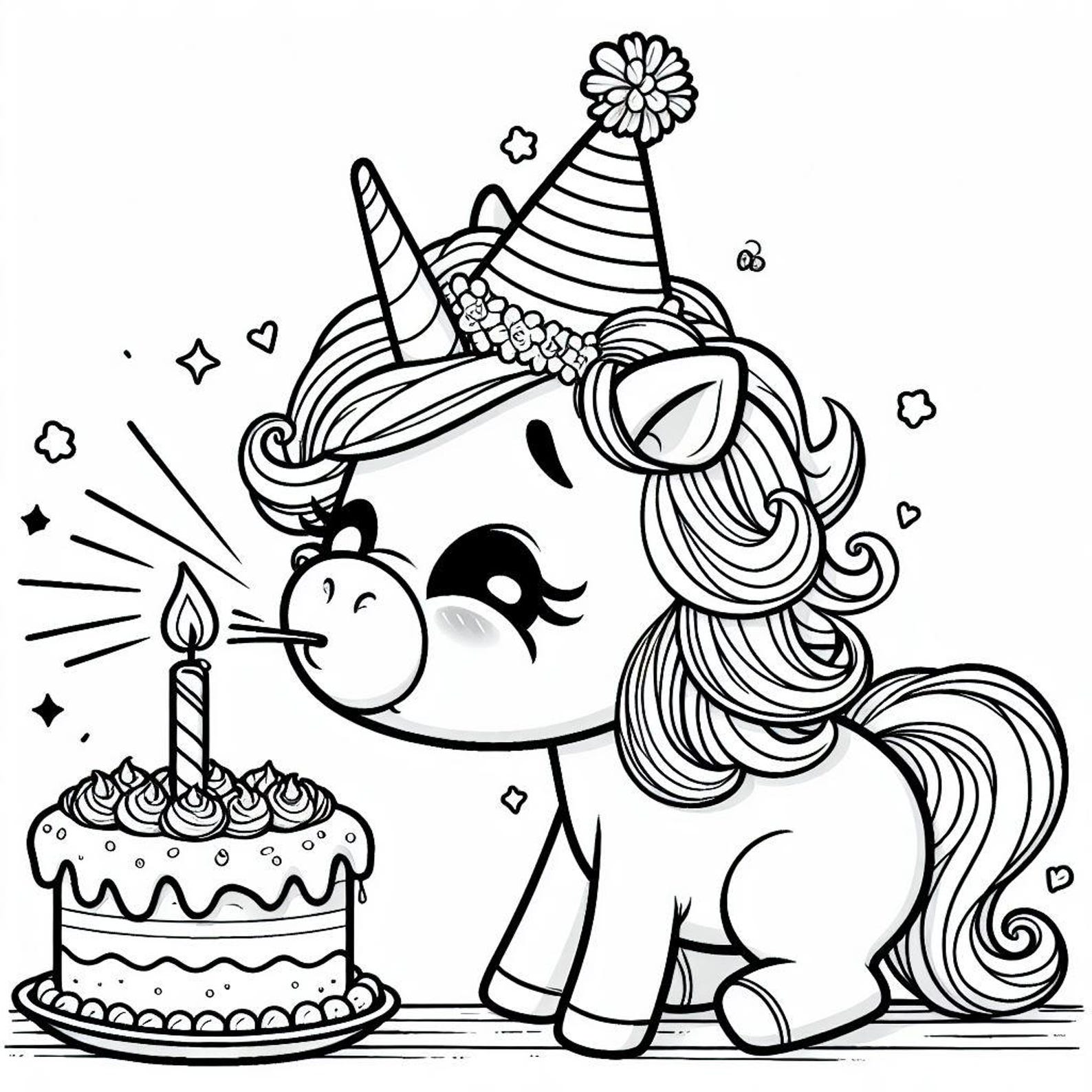 Enchanted Unicorns - #16-20 - Coloring Pages (5 Pages) - Etsy