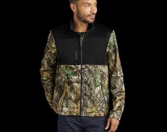 Personalized Hunt Club Camo Jacket Soft Shell Embroidered