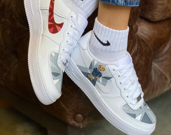 Hand-Painted Polo Bear Air Force 1: Custom AF1 Sneakers