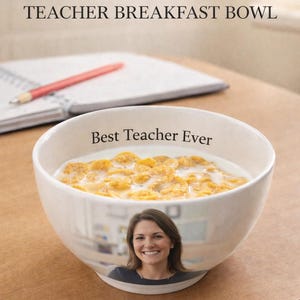 Cuenco selfie personalizado cuenco desayuno con foto regalo original