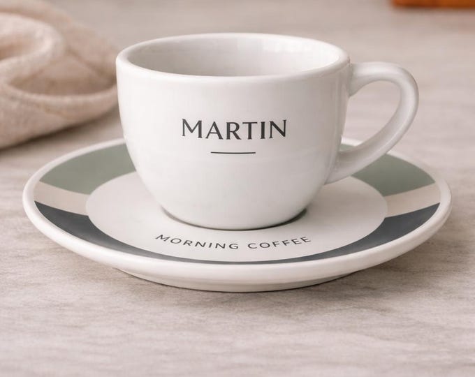 Custom Logo Espresso Cup Italian Bar Coffee Cup Personalized Porcelain Demitasse