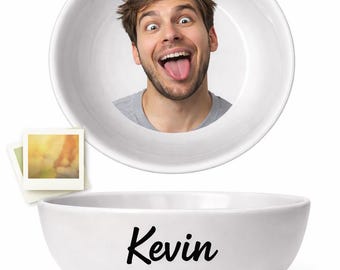 Personalisierte Foto Frühstücksschüssel: Personalisierte Foto Schüssel aus Porzellan