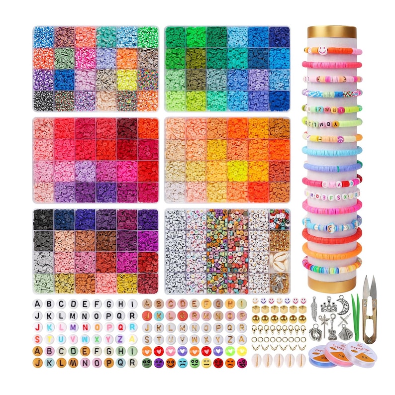 Clay Beads Bracelet Making Kit image 8
