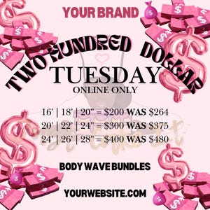 Brand Flyer Template | 200 DOLLAR TUESDAY