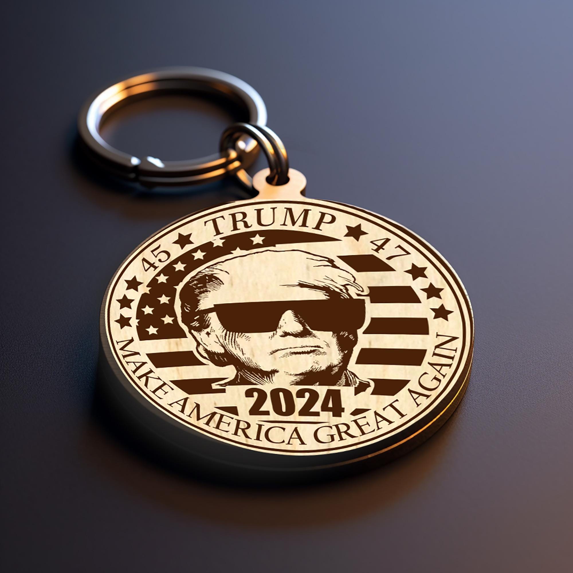 2024 Trump Keychain SVG Patriotic Keychain SVG Republican Key Chain Svg ...