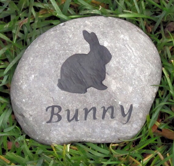 Pet Stone Memorial for Bunny Rabbit 