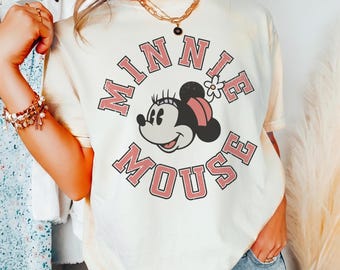 Vintage Minnie Mouse 1940 Graphic Tee, Disneyland Vacation Shirt, Disneyworld Girl Shirt, Minnie Tee, Retro Minnie Family Vacation