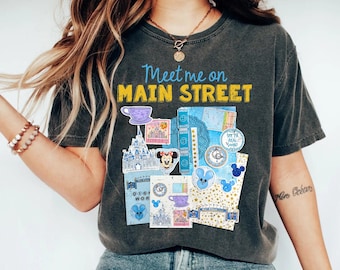Meet Me On Main Street Tee, Magic Kingdom Nostalgic Shirt, Vintage Main Street USA Shirt, Disney Trip Matching Tee, Main Street USA Fan Gift