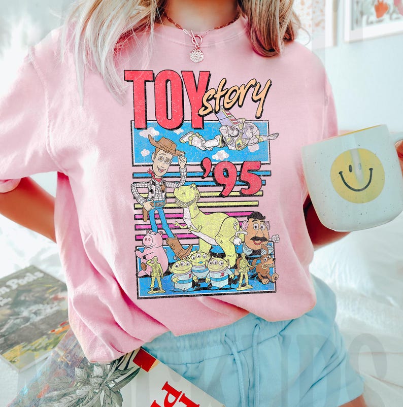 Comfort Colors Toy Story Since 1995 Retro Shirt, Woody Buzz Lightyear Rex Tee, Disney Pixar Fest, WDW Disneyland Family Vacation Trip image 6