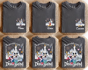 Custom Disneyland Family Vacation Shirt, Retro Mickey and Friends Tee, Retro Disneyland Trip Tee, Disney Family Vacation Shirt