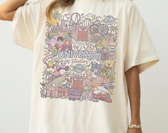 Retro Disney Universal Studios Shirt, Universal Studios 2026 Trip Shirt, Disneyworld Tee, Disney Family Tee, Comfort Colors®,Family Vacation