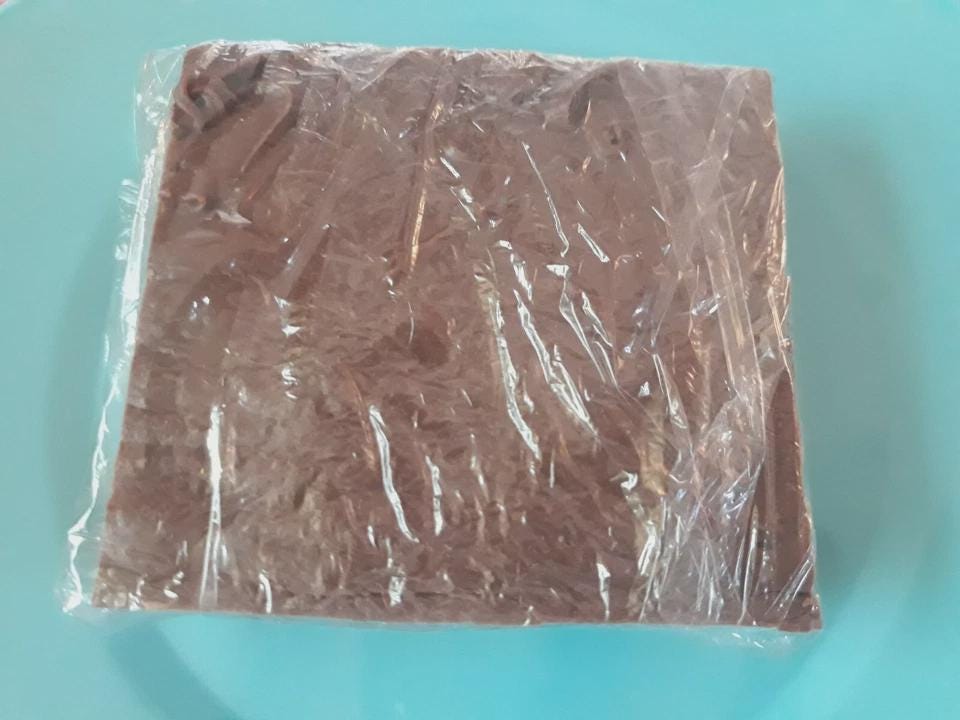 Blue Ribbon Chocolate Fudge! 3 Large 3 Inch Square Thick Blocks of ...