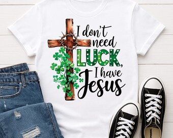 Adult Gildan 2 Pack T-Shirt Bundle - I don’t Need Luck, I Have Jesus