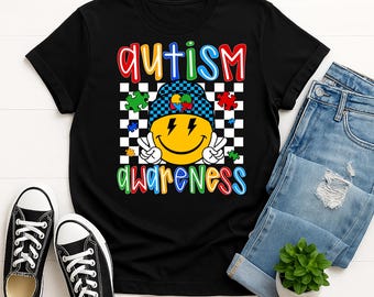 Black Autism Awareness Shirts Adult Gildan Graphic T-Shirt