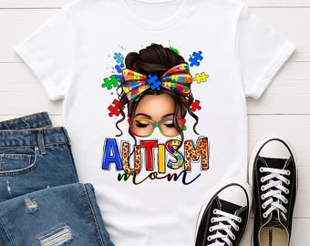 White Autism Awareness Shirts Adult Gildan Graphic T-Shirt