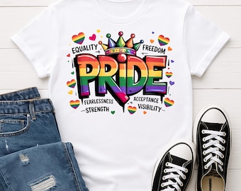 Pride T-Shirts Adult Gildan Graphic - Rainbow
