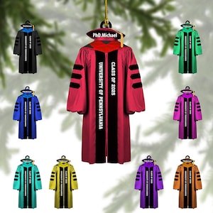 Personalized Graduation Cap Ornament with Books, Custom Graduated Ornaments, Class of 2025 Ornament, High School Graduation Gifts