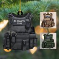 Personalized Tactical Vest Ornament, Law Enforcement Christmas Decor, Tactical gear ornament, SWAT vest decoration, Police Gear Ornament