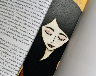 Divine Feminine Bookmarks, Illustrated Whimsical Art, Recycled Paper (Set of 5)