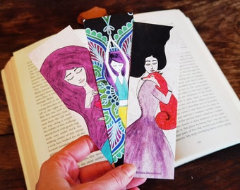 Watercolor Bookmarks Set, Self-Healing Journey, Yoga, Fox Art
